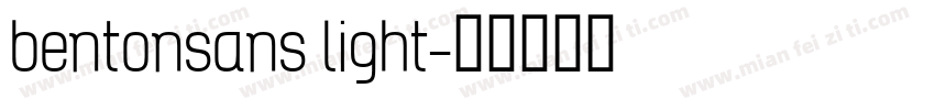 bentonsans light字体转换